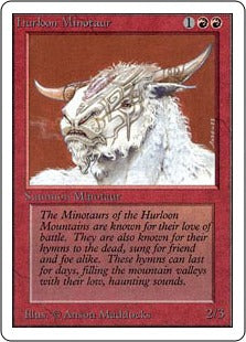 《ハールーン・ミノタウルス/Hurloon Minotaur》[LEA] 赤C