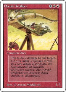 《オーク弩弓隊/Orcish Artillery》[LEA] 赤U