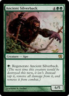 《年経たシルバーバック/Ancient Silverback》[9ED] 緑R