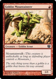 《ゴブリンの山岳民/Goblin Mountaineer》[9ED] 赤C