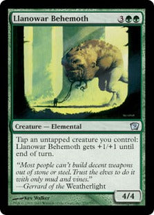 《ラノワールのビヒモス/Llanowar Behemoth》[9ED] 緑U