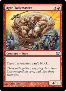 《オーガの監督官/Ogre Taskmaster》[9ED] 赤U