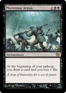《ファイレクシアの闘技場/Phyrexian Arena》[9ED] 黒R