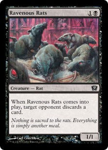 《貪欲なるネズミ/Ravenous Rats》[9ED] 黒C