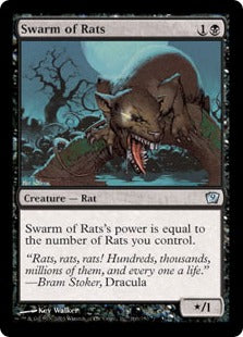 《ネズミの大群/Swarm of Rats》[9ED] 黒U