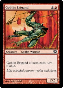 《ゴブリンの盗賊/Goblin Brigand》[9ED] 赤C