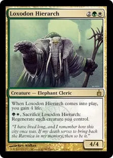 《ロクソドンの教主/Loxodon Hierarch》[RAV] 金R