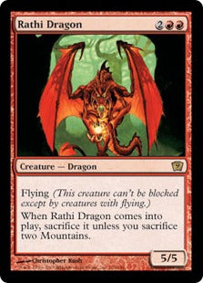 《ラースのドラゴン/Rathi Dragon》[9ED] 赤R