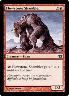 《流動石のシャンブラー/Flowstone Shambler》[9ED] 赤C