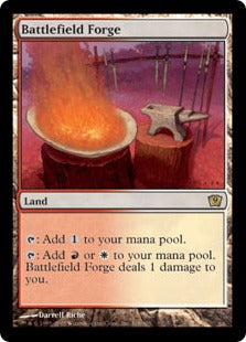 《戦場の鍛冶場/Battlefield Forge》[9ED] 土地R