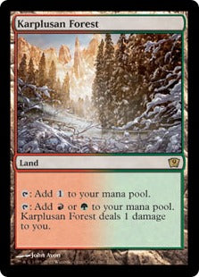 《カープルーザンの森/Karplusan Forest》[9ED] 土地R