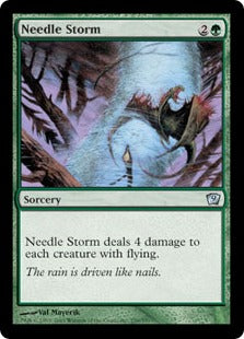 《針の嵐/Needle Storm》[9ED] 緑U