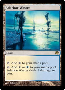 《アダーカー荒原/Adarkar Wastes》[9ED] 土地R