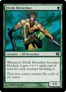 《エルフの狂戦士/Elvish Berserker》[9ED] 緑C