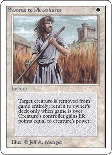 《剣を鍬に/Swords to Plowshares》[LEA] 白U