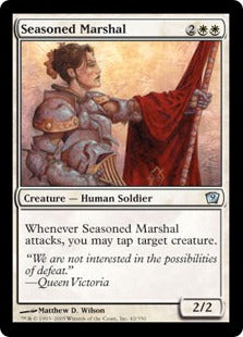 《歴戦の司令官/Seasoned Marshal》[9ED] 白U