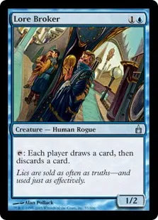 《知識の仲買人/Lore Broker》[RAV] 青U