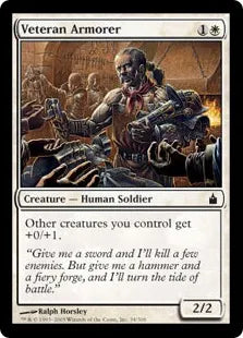 《古参兵の武具師/Veteran Armorer》[RAV] 白C