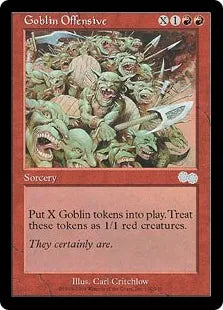 《ゴブリンの攻勢/Goblin Offensive》[USG] 赤U