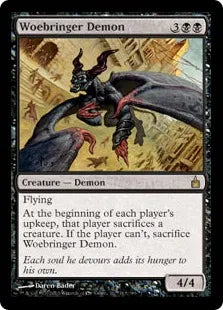 《悲哀をもたらす悪魔/Woebringer Demon》[RAV] 黒R