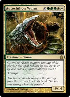 《土着のワーム/Autochthon Wurm》[RAV] 金R