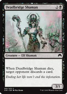 《死橋のシャーマン/Deadbridge Shaman》[ORI] 黒C