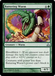《乱打するワーム/Battering Wurm》[GPT] 緑U