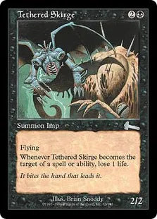《つながれたスカージ/Tethered Skirge》[ULG] 黒U