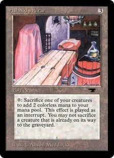 《アシュノッドの供犠台/Ashnod's Altar》[ATQ] 茶U