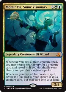 《シミックの幻想家、モミール・ヴィグ/Momir Vig, Simic Visionary》[FtV:Lore] 金