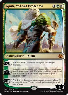 《勇敢な守護者、アジャニ/Ajani, Valiant Protector》[AER] 金R
