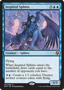 《天来のスフィンクス/Inspired Sphinx》[Magic Game Night] 青