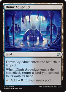 《ディミーアの水路/Dimir Aqueduct》[MM2] 土地U