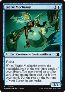 《フェアリーの機械論者/Faerie Mechanist》[MM2] 青C
