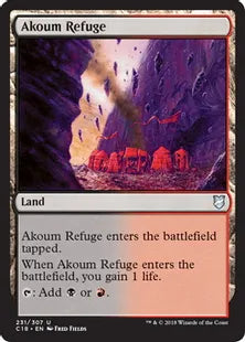 《アクームの隠れ家/Akoum Refuge》[C18] 土地U