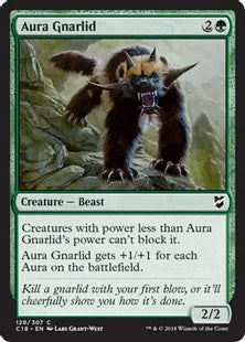 《オーラのナーリッド/Aura Gnarlid》[C18] 緑C