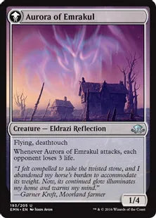 《謎の石の断片/Cryptolith Fragment》/《エムラクールのオーロラ/Aurora of Emrakul》[EMN] 茶U