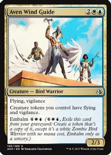 《風案内のエイヴン/Aven Wind Guide》[AKH] 金U