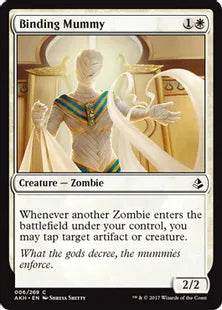 《束縛のミイラ/Binding Mummy》[AKH] 白C