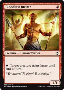 《血に飢えた振起者/Bloodlust Inciter》[AKH] 赤C