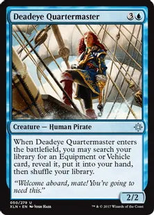 《巧射艦隊の操舵手/Deadeye Quartermaster》[XLN] 青U