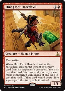《凶兆艦隊の向こう見ず/Dire Fleet Daredevil》[RIX] 赤R