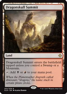 《竜髑髏の山頂/Dragonskull Summit》[XLN] 土地R