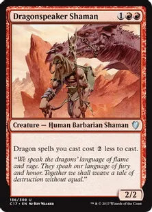《ドラゴン語りのシャーマン/Dragonspeaker Shaman》[C17] 赤U