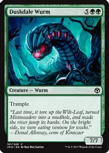 《夕暮れ谷のワーム/Duskdale Wurm》[IMA] 緑C