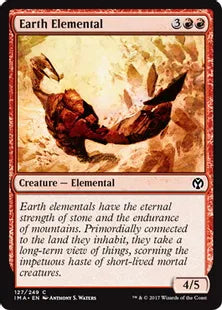 《大地の精霊/Earth Elemental》[IMA] 赤C