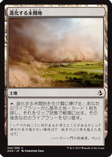 《進化する未開地/Evolving Wilds》[AKH] 土地C