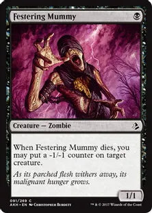 《ただれたミイラ/Festering Mummy》[AKH] 黒C