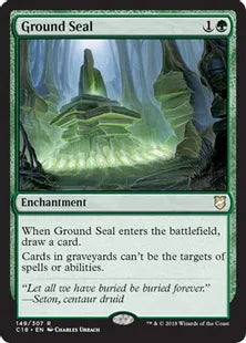 《地の封印/Ground Seal》[C18] 緑R