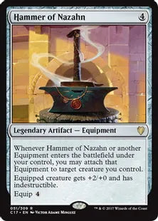 《ナザーンの槌/Hammer of Nazahn》[C17] 茶R